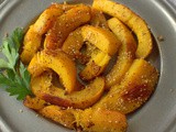 Roasted Pumpkin Wedges with Honey, Sesame and Sumac