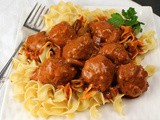Sauerkraut Meatballs in Paprikash Gravy