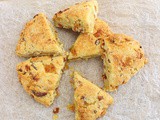 Scones with Apricot, Ginger and Brie #BreadBakers