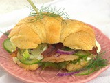 Smoked Salmon on Croissant for #SundaySupper