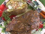 Steak with Porcini Mushroom Gravy #FoodieExtravaganza