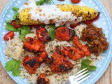 Tandoori Chicken Tikka with Masala Grilled Corn #BBQWeek #GiveAway
