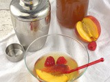 White Peach and Honeysuckle Martini #NationalMartiniDay