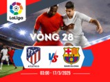 Nhận định bóng đá Atletico vs Barcelona La Liga vào 03:00 ngày 17/3