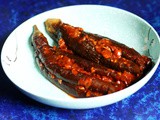 Gochujang Gaji-jjim | Spicy stuffed steamed eggplant