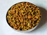 Goru Chikkudu Vellulli Palli Podi Kura | Gawar Sabzi with Peanuts and Garlic