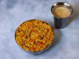 Masala Oats: Indian Savoury Oats with Vegetables and Sprouts