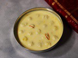 Sudha Sindhu: Almond Paste and Mava Balls Simmered in Saffron Milk