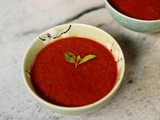 Vegan Roasted Tomato and Red Bell Pepper Soup