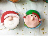 Fondant Tutorial: Santa and Elf Christmas Cupcakes