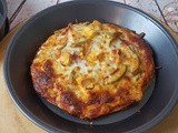 Homemade Paneer Tikka Kulcha Pizza
