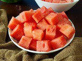 How to Cut a Watermelon | Best and Easy way to Cut a Watermelon into Cubes and Strips(video)