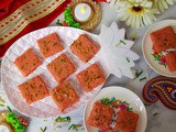 Instant Rose Kalakand | 2 Ingredients Microwave Kalakand Recipe