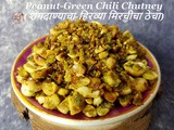 Peanut-Thecha / Peanut-Green Chili Chutney| शेंगदाण्याचा -हिरव्या मिरचीचा ठेचा