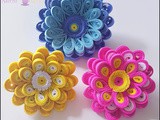 Quilling Flowers Tutorial: How to make a 3D Quilling Flower