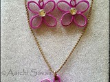 Quilling Necklace and Earring Set