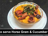 Horse Gram & Cucumber Chutney
