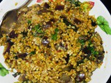 Moong -Brinjal Dry Curry