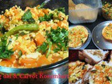 Moong dal -Carrot Cooked Kosumbari (Palya)