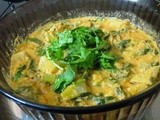 Spring Onions + Knol khol Curry (Huli)