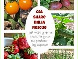 Final recipe roundup: csa Share Ninja Rescue 2014