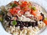Wahoo's-inspired chicken and rice bowl