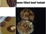 Cheese filled beef kabab