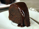 Be Careful Of Your Fingers- Chocolate Pound Cake with Chocolate Ganache