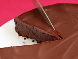 Excellent Version Of “Flourless Chocolate Cake” With Chocolate Glaze