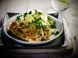 Look for the quick—-Turkey Steaks With Spinach,Pears,And Blue Cheese