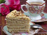 No baking: Quick Biscuits Cake With Cappuccino Flavor