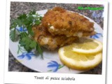Toast di pesce sciabola / Toast of scabbard fish