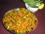 Kadai Bhindi Recipe - Kadai  Ladies finger ( bendekayi / Okra )