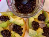 Black chia and nori 'caviar' (vegan caviar)