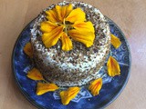 Cream cheese with marigold, freshly ground pepper and cumin seeds