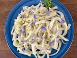 Fennel salad with chicory flowers