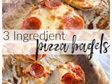 3 Ingredient Pizza Bagels