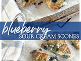 Blueberry Sour Cream Scones