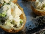Broccoli & Cheddar Twice Baked Potatoes