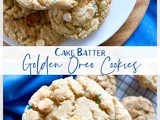 Cake Batter Golden Oreo Cookies
