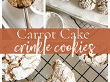 Carrot Cake Crinkle Cookies