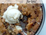 Chocolate Chip Pecan Skillet Cookie for Two