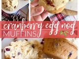 Cranberry Egg Nog Muffins