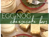 Egg Nog Cheesecake Bars