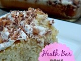 Heath Bar Poke Cake