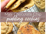 Mini Chocolate Chip Pudding Cookies