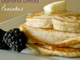Naturally Sweetened Whole Wheat Banana Bread Pancakes