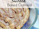 Peanut Butter & Chocolate Swirled Baked Oatmeal