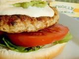 Queso & Guac Grilled Chicken Burgers