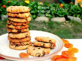Oat Almond and Apricot Cookies - Whole grain and Egg less
